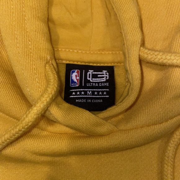 Los Angeles Lakers Yellow NBA Ultra Game Pullover Hoodie Mens Size Medium - Picture 2 of 6